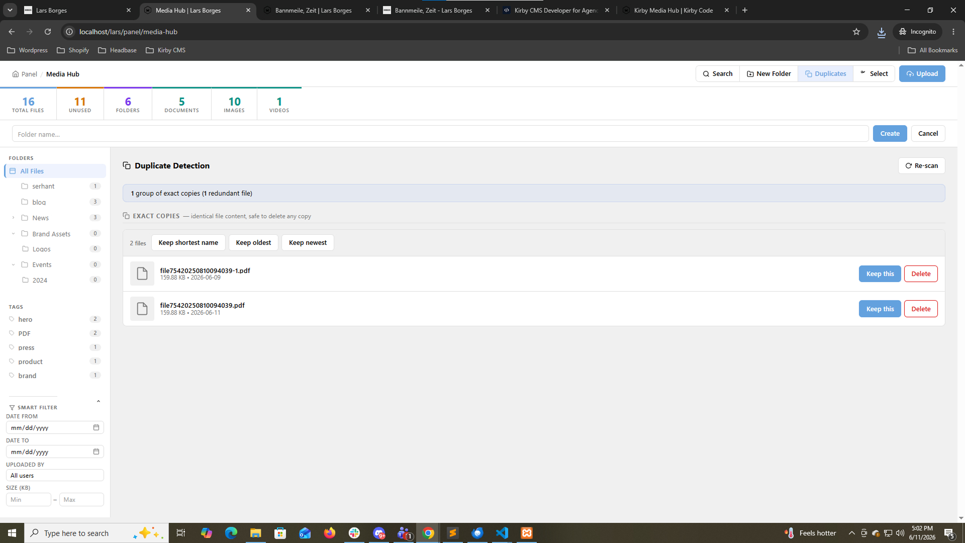 Duplicate detection