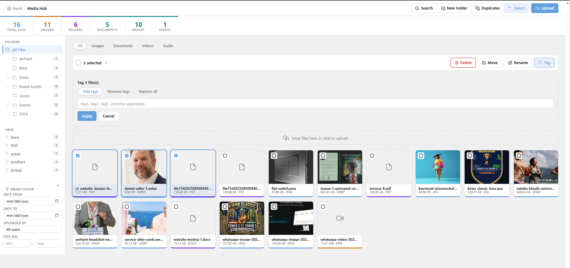 Tags & smart filtering